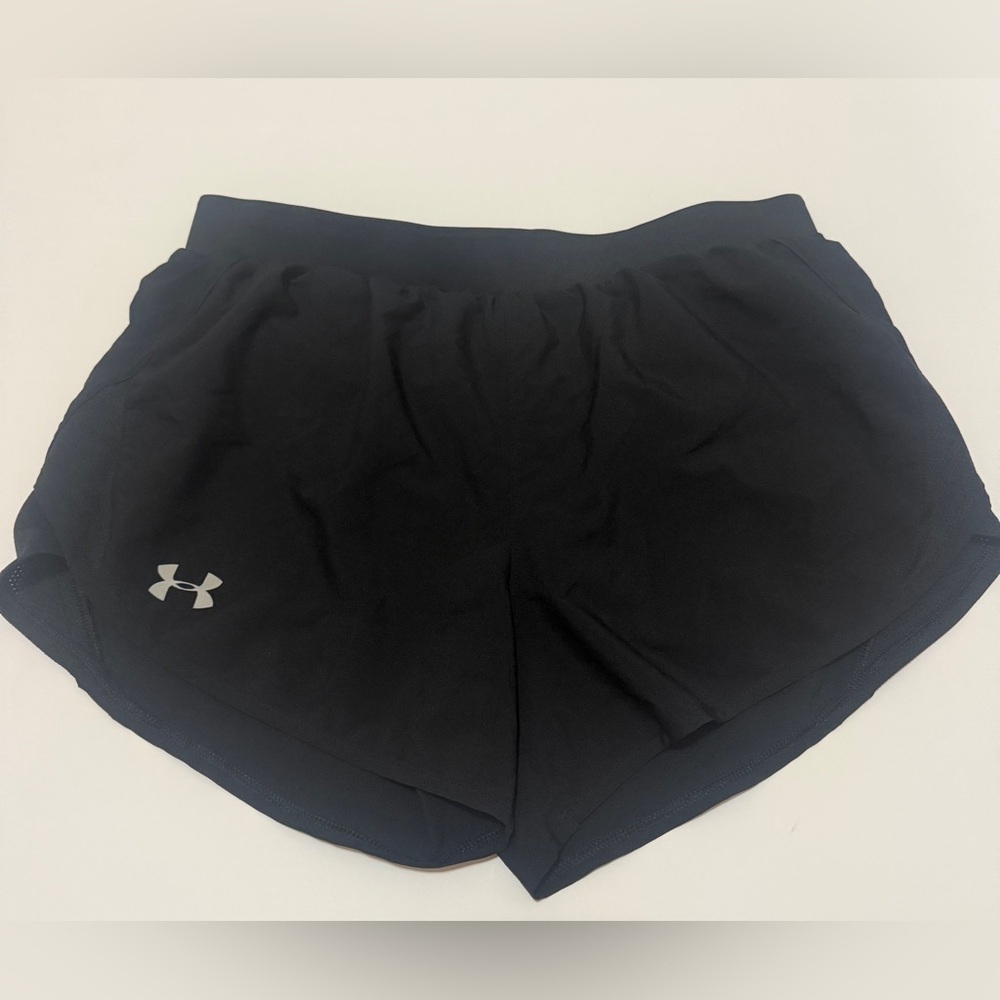 Under Armour Black Women’s Athletic Shorts with Reflective Logo